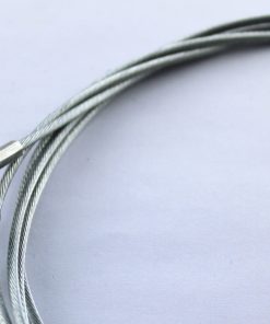 Drahtseil 2,0 mm 1×19  ( 2 Meter lang) mit  Z Haken 4 mm