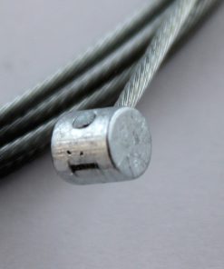 Drahtseil 1.25 mm 1×19 verzinkt länge 2000 mm mit Quernippel 5 x 5  mm