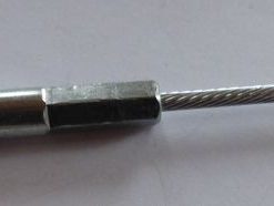 Drahtseil 3,0 mm ( 1×19)  mit Gewinde M 8